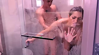 Busty MILF Valentina Bellucci Gets Pounded there the Shower and Bedroom